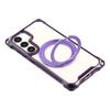 For Samsung Galaxy S25/S24 Magnetic Case Ring Kickstand TPU+PC Phone Cover