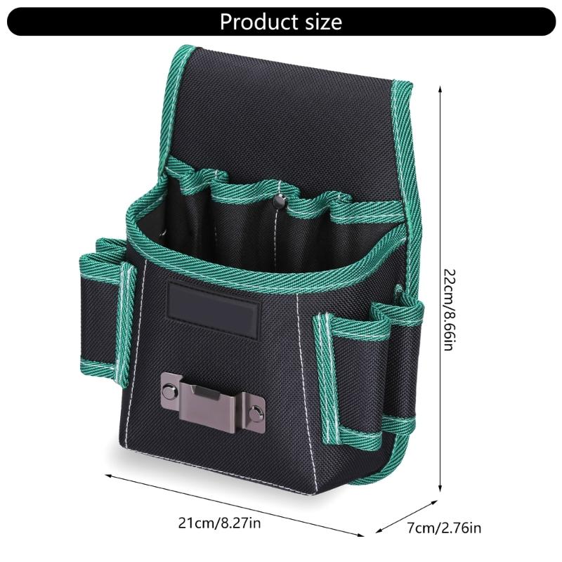 Tear Resistant Tool Belt Pouch for Carpenters and Electricians with Comfortable Fit and Enhances Portability