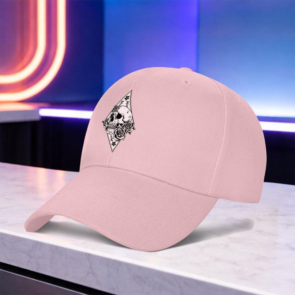 Gothic Skull  Rose Print Baseball Cap  Lightweight Unisex Adjustable Cap for Unisex Women Wedding Party Festival Birthday