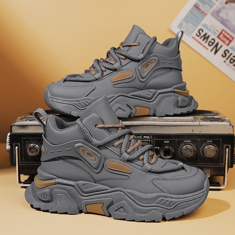 

Men s shoes autumn and winter new casual men s sports shoes dad shoes men s ins sports Martin casual shoes 45 серый