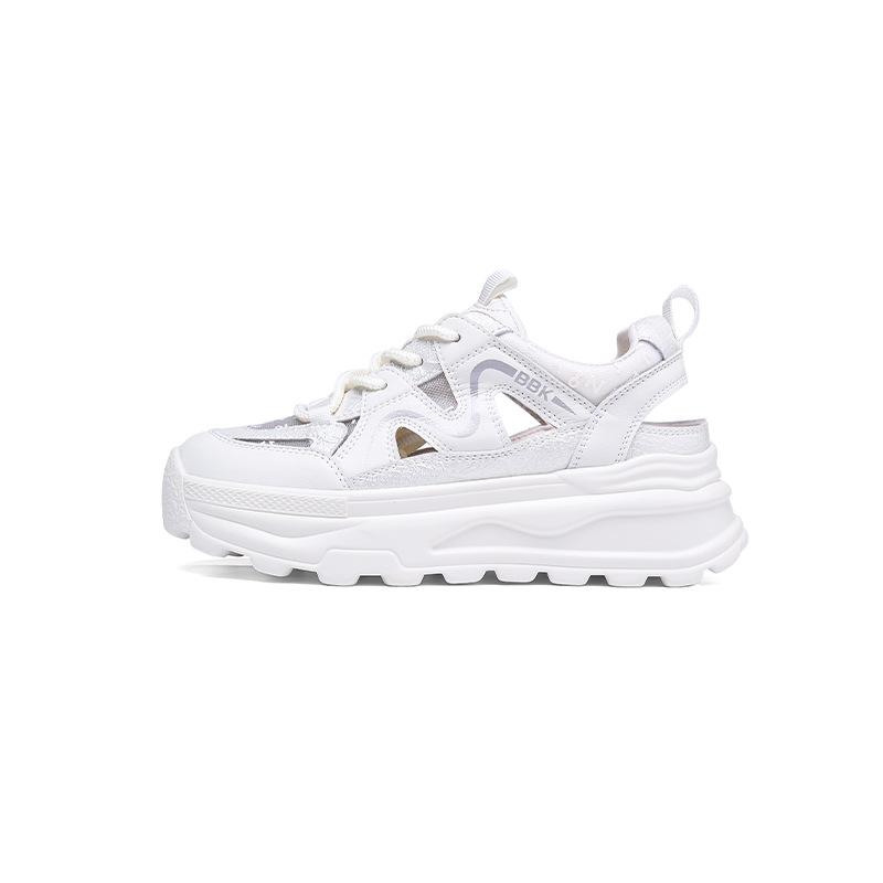 

Sports sandals women s 2025 summer new hollow mesh breathable dad shoes thin mesh casual little white shoes 34 белый