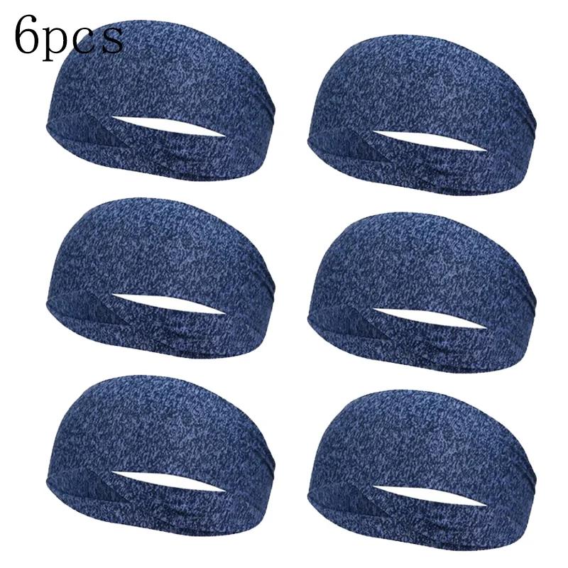 1-8PC sweatband for men women elastic sport hairbands head band yoga headbands headwear headwrap sports workout hair accessories