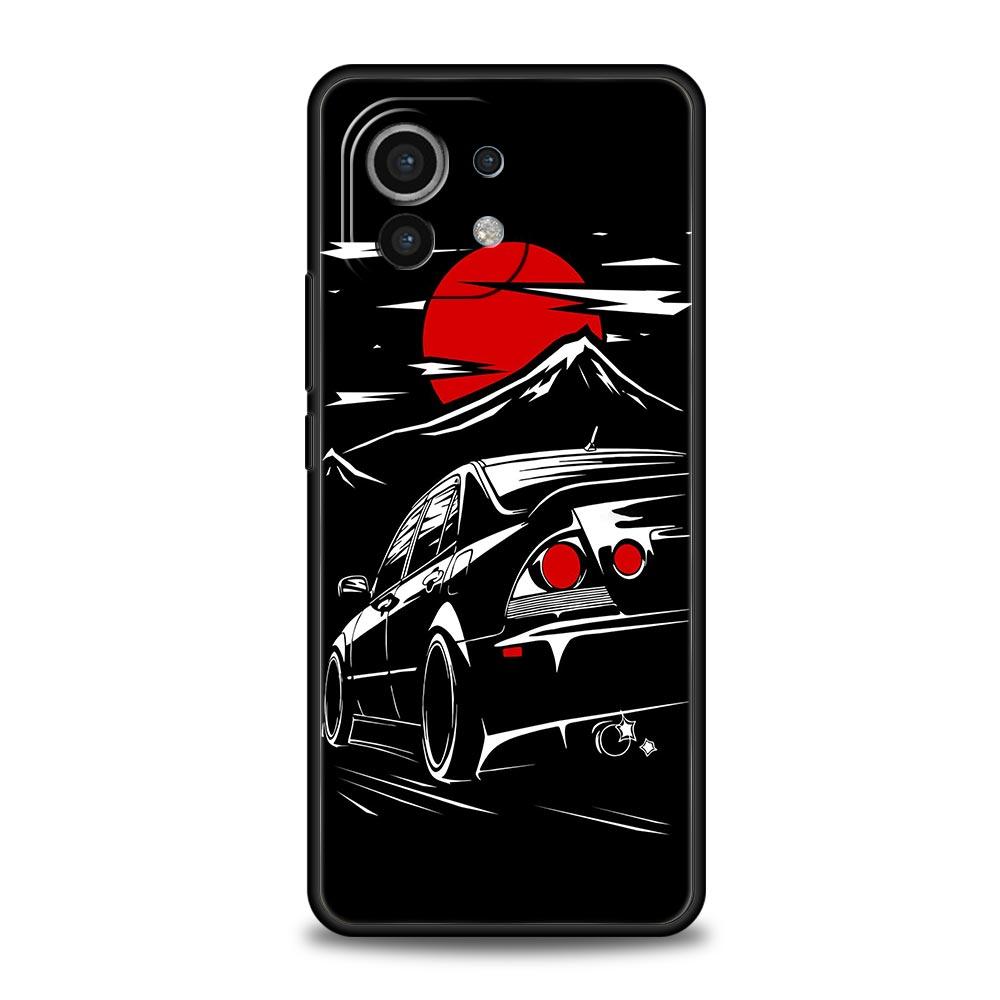 Phone Case For Xiaomi 13 12 11 Lite 12T 11T 10T 9T Mi Poco M4 M3 X4 X3 Pro F4 F3 GT 5G Cover Shell Coque Japan JDM Sports Car