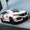 1/32 Scale Honda Civic Type-R Diecast Alloy Model Car Toy, Pull Back Vehicle with Light and Sound for Kids Adults Gift Collection