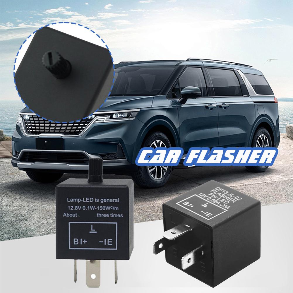 High-end CF14 3 Pin Adjust 12V LED Flasher Relay Car Turn Indicator Blinker Light Accessories Signal E1Z7