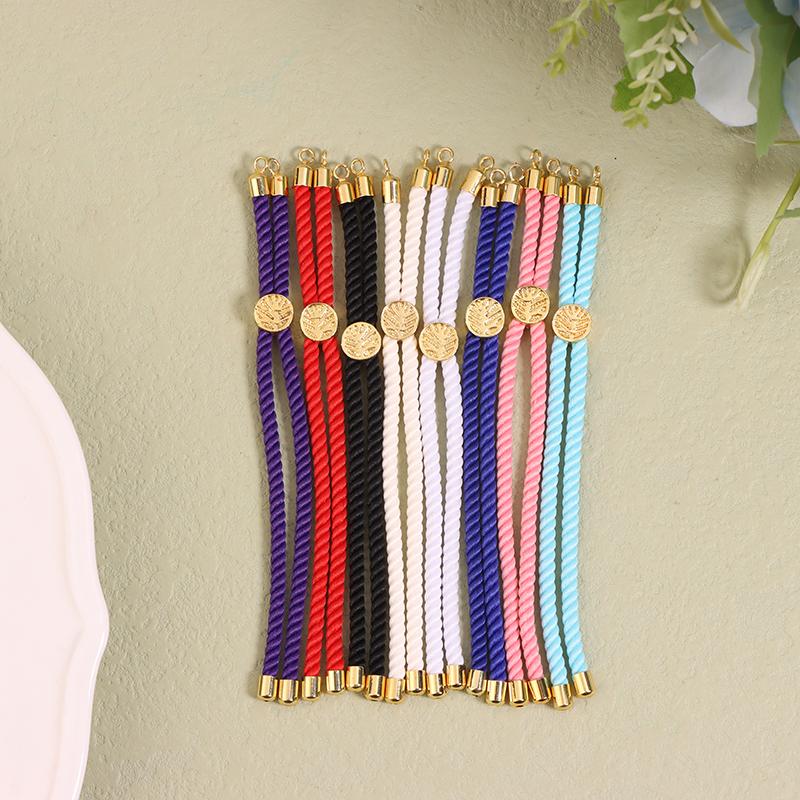 5 Buc. Cordoane Răsucite din Nailon, Frânghii pentru Brățări, Cordon Împletit Ajustabil pentru Confecționarea Bijuteriilor DIY