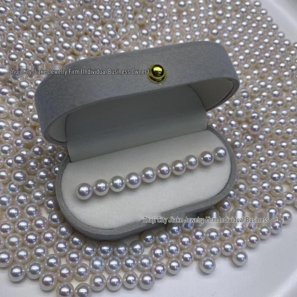 High-Luster 6-6.5mm Almost Flawless Undrilled Natural Freshwater Pearl Beads for DIY Jewelry