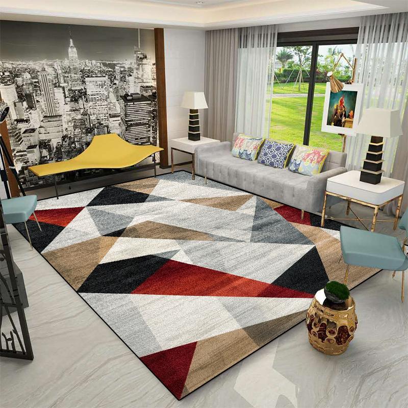 Modern Luxury Geometric Carpet Decoration Living Room Large Size Rug Home Sofa 200x300 Cm Area Rugs Bedroom Bedside Non-slip Mat