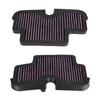 2Motorcycle High Flow Air Cleaner Intake Filter for ER6F ER6N 2009‑2011