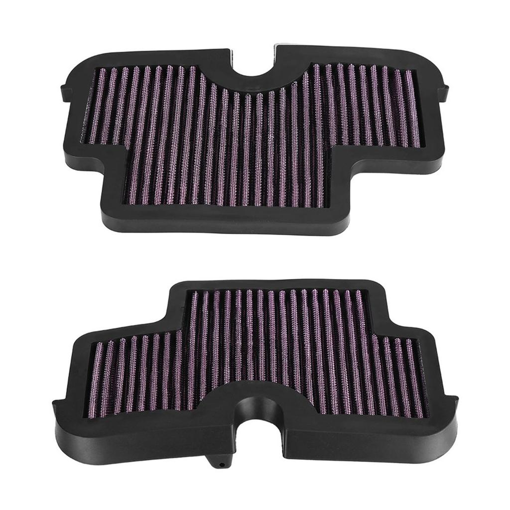 2Motorcycle High Flow Air Cleaner Intake Filter for ER6F ER6N 2009‑2011