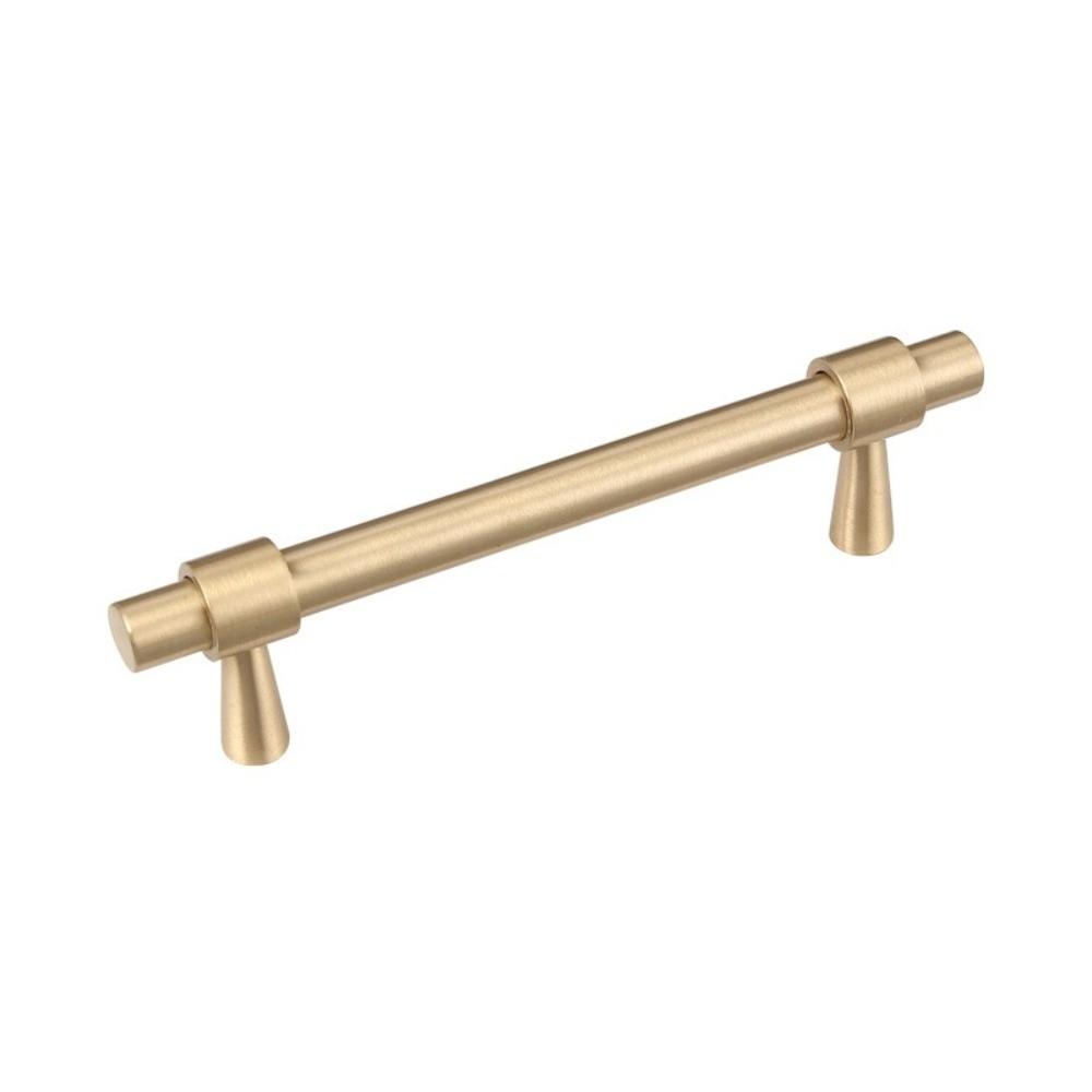 Satin Brass Drawer Pulls T Shape Furniture Handles Modern Pull Handles Kitchen Cabinet Wardrobe