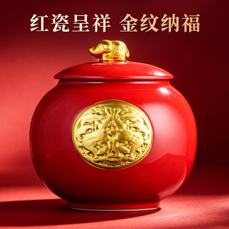 Jieying Tea Gift: Bright Sprout Xinyang Maojian Green Tea Gift Box 250g, Welcome Fortune with a Steed, Gift for Elders