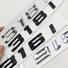 Logo Stile Auto 3D ABS Cromato Nero 316i 318i Emblema Baule Posteriore Adesivo Per BMW Serie 3 E36 E46 Accessori Auto