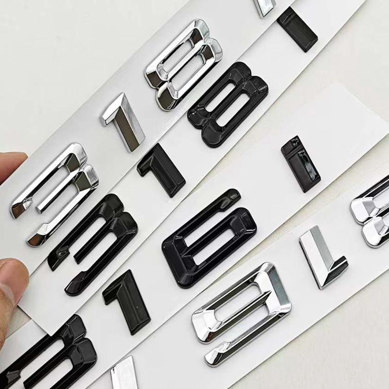 Logo Stile Auto 3D ABS Cromato Nero 316i 318i Emblema Baule Posteriore Adesivo Per BMW Serie 3 E36 E46 Accessori Auto