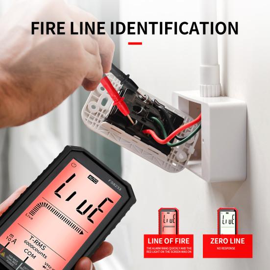 4.8-inch Digital Multimeter Large Screen Auto-Ranging Accurate Voltmeter Ohmmeter Temperature Capacitance Measuring
