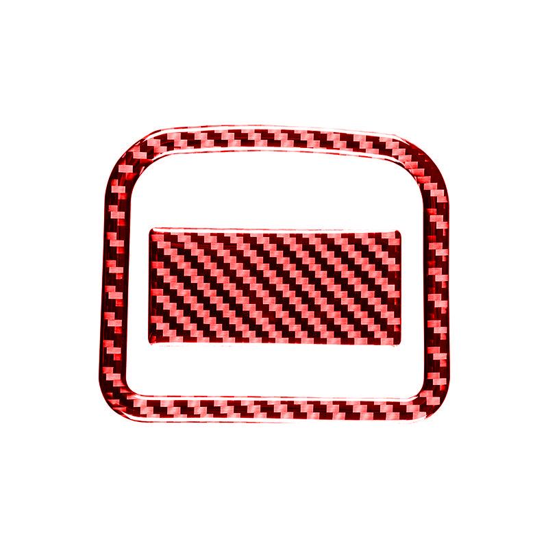 For Nissan X-TRAIL 2014-2018 Car Carbon Fiber Co-Pilot Storage Box Switch Handle Panel Frame Decoration Stickers Interior Parts