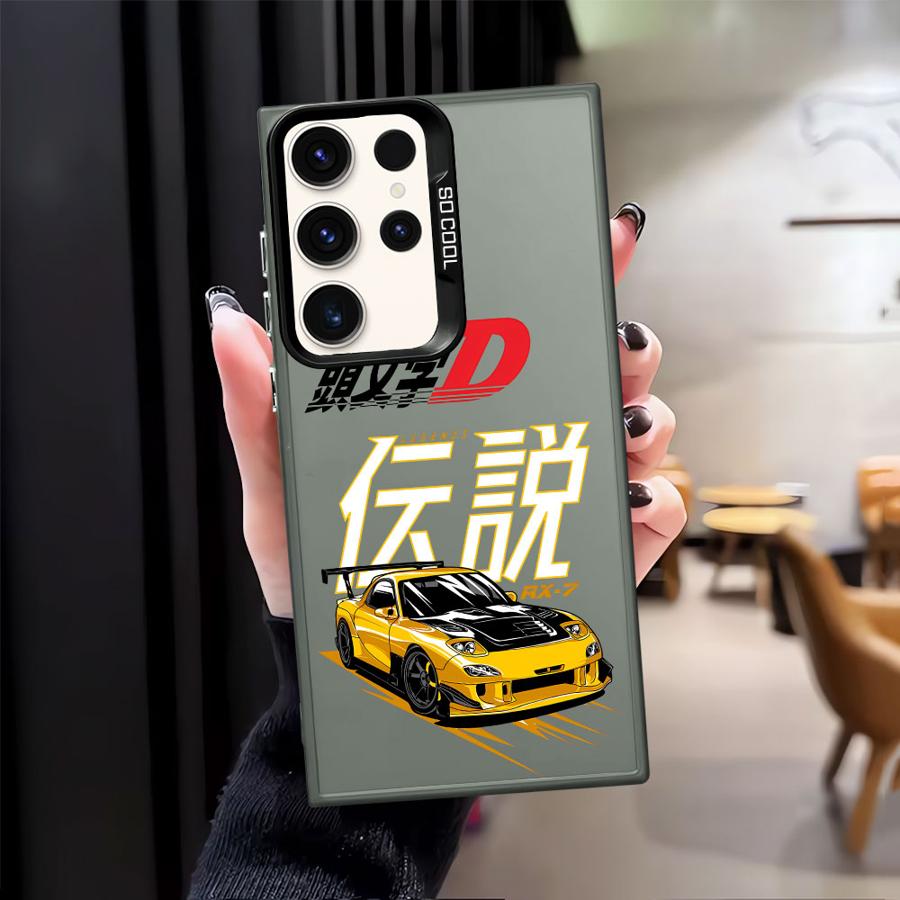 Soft Cover Phone Case for Samsung Galaxy S22 Ultra Note 20 Ultra S20 FE S25 S24Ultra S24 FE S21 S23 S25Plus Initial D Anime Car