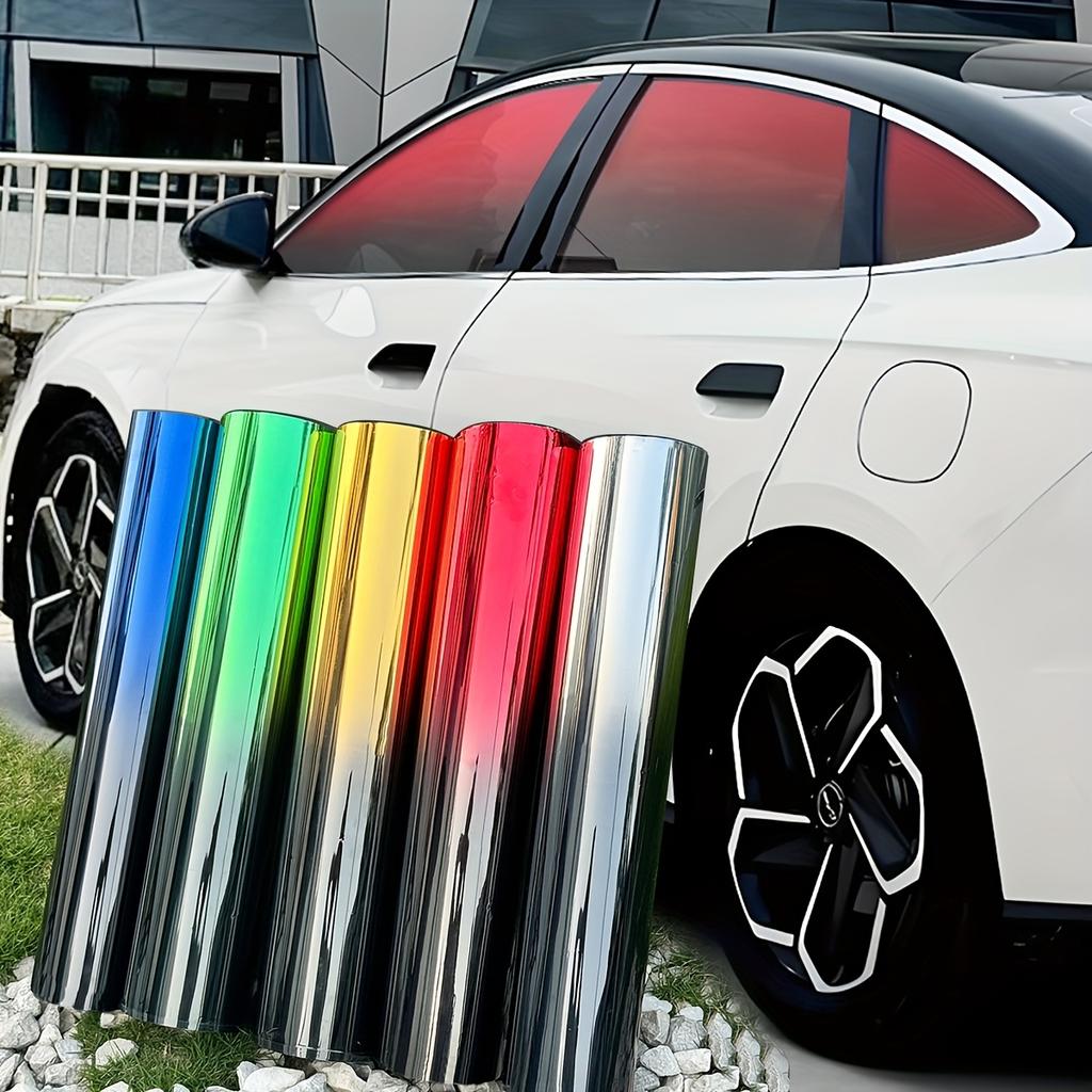 Dual‑Tone Gradient Thermal Insulation Window Film Explosion‑Proof PET Solar Sunshade Film Color Contrast Car RV Home Window Sticker