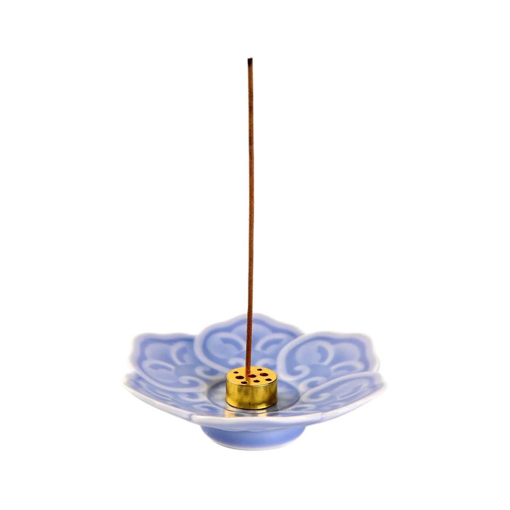 Modern Lotus Ceramic Incense Holder: Multi-Color Zen Tray for Home Aromatherapy and Study Decoration