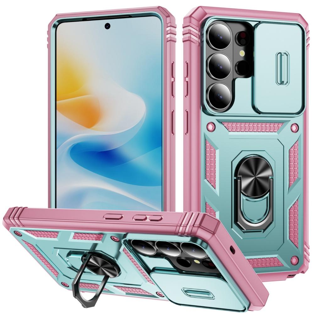 Heavy Duty Armor Lens Protection Case For Samsung S26 Ultra S25 S24 FE S23 S22 S21 S20 A34 For Magsafe Magnetic Holder Cover