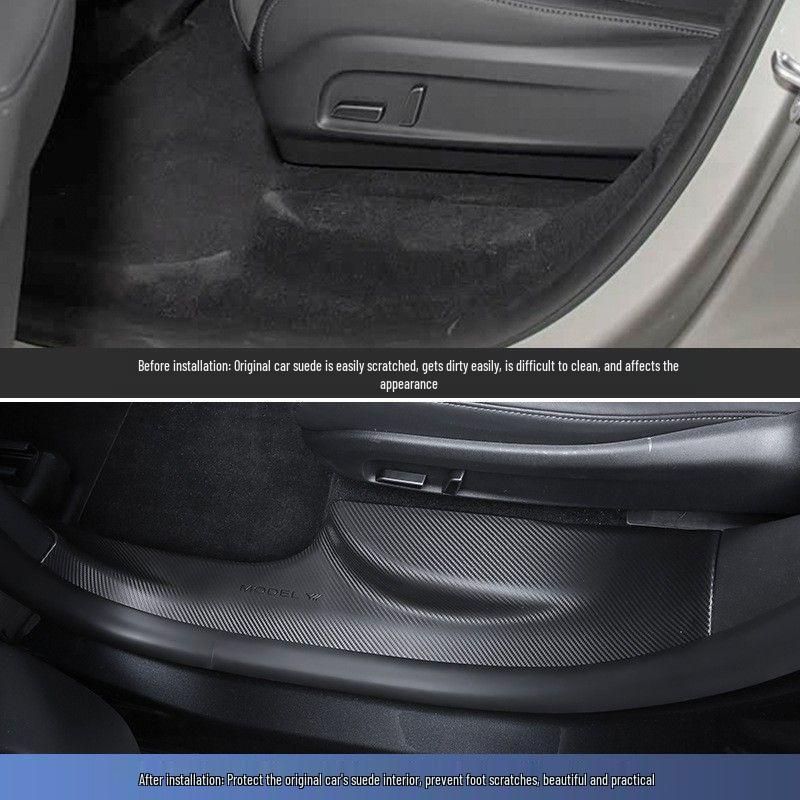 Applicable 6-Seater Tesla Model YL Door Sill Protector Strip - TPE Anti-Kick Welcome Pedal Interior Accessory