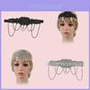 Flapper 1920s Great Gatsby Vintage-inspired Headband With Shimmering Rhinestones And Tassels Perfect For 1920s Themed Parties