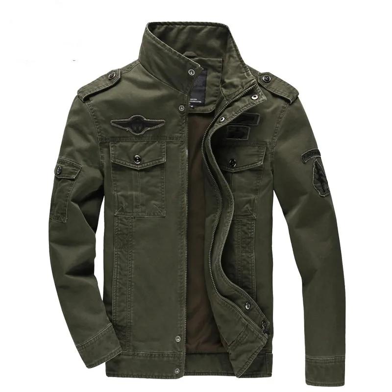 Men Casual Cargo Jackets Men Bomber Jacket Windbreaker Jacket Coat Men Spring Autumn Outwear Slim Retro Jacket Mens