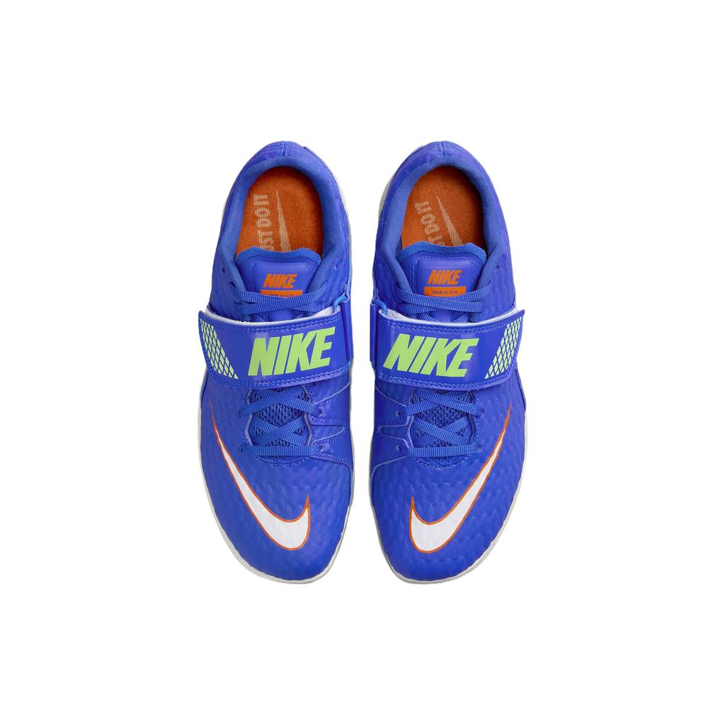 Nike High Jump Elite Racer Blue Lime Blast Unisex Sneakers Safety-Orange White 806561-400