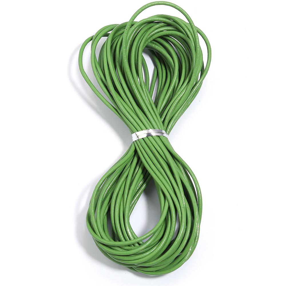 10yards/lot Genuine Leather Cord Dia 1/1.5/2/3mm Colored Round Leather Rope For DIY Bracelet Necklace Jewelry Making Accessories