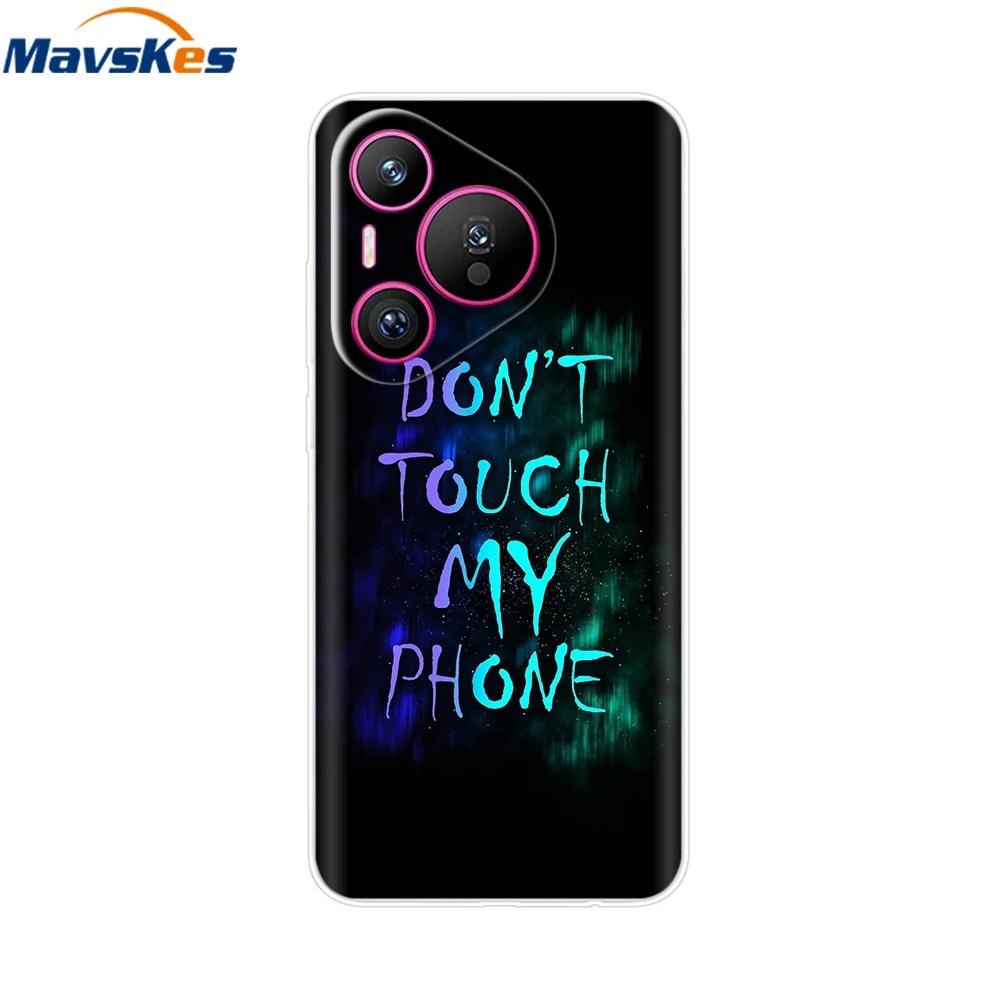 For Huawei Pura 70 Pro Case Pura 70 Clear Back Cover Pretty Girl Bumper Soft TPU Funda For Huawei Pura 70 Pro+ Pura70 Ultra Capa