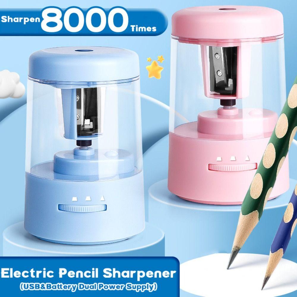 Dual Power Supply Automatic Pencil Sharpener USB&Battery Pencil Sharpening Tool  Back To School