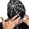 Knitted Hat Trendy Pullover Hat Spider Web Jacquard Unisex