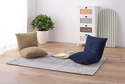 Azumaya-kk Kakkun Recliner, Navy, 38cm Wide X 38-45cm Deep X 36cm High, RKC-627NV