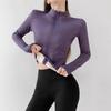 Women's Slim Fit Velvet Warm Yoga Jacket for Winter Pilates - Thick Inner Layer Fitness Wear