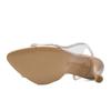 Sommer Street Style Damen Sandalen Sexy Kristall Slingback Hoher Absatz Elegant Spitze Transparent Party Pumps Schuhe