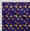 oneOone Cotton Flex Blue Fabric Halloween Sewing Material Print Fabric By The Yard 40 Inch