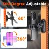 Magnetic Phone Holder 360 Degree  Adjustable Retractable Clamp Universal Hands-Free For Gym, Forklift, Kitchen, Fits All Phones