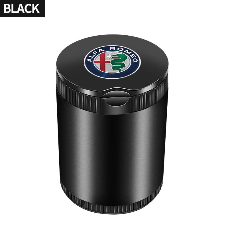 Portable LED Smoke Car Ashtray Cigarette Ash Holds Cup for Alfa Romeo Spider Giulia Giulietta 147 156 159 Mito Stelvio GT Spider
