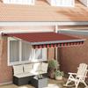 VidaXL Automatic Retractable Awning In Orange and Brown 300x250 Cm 3329952