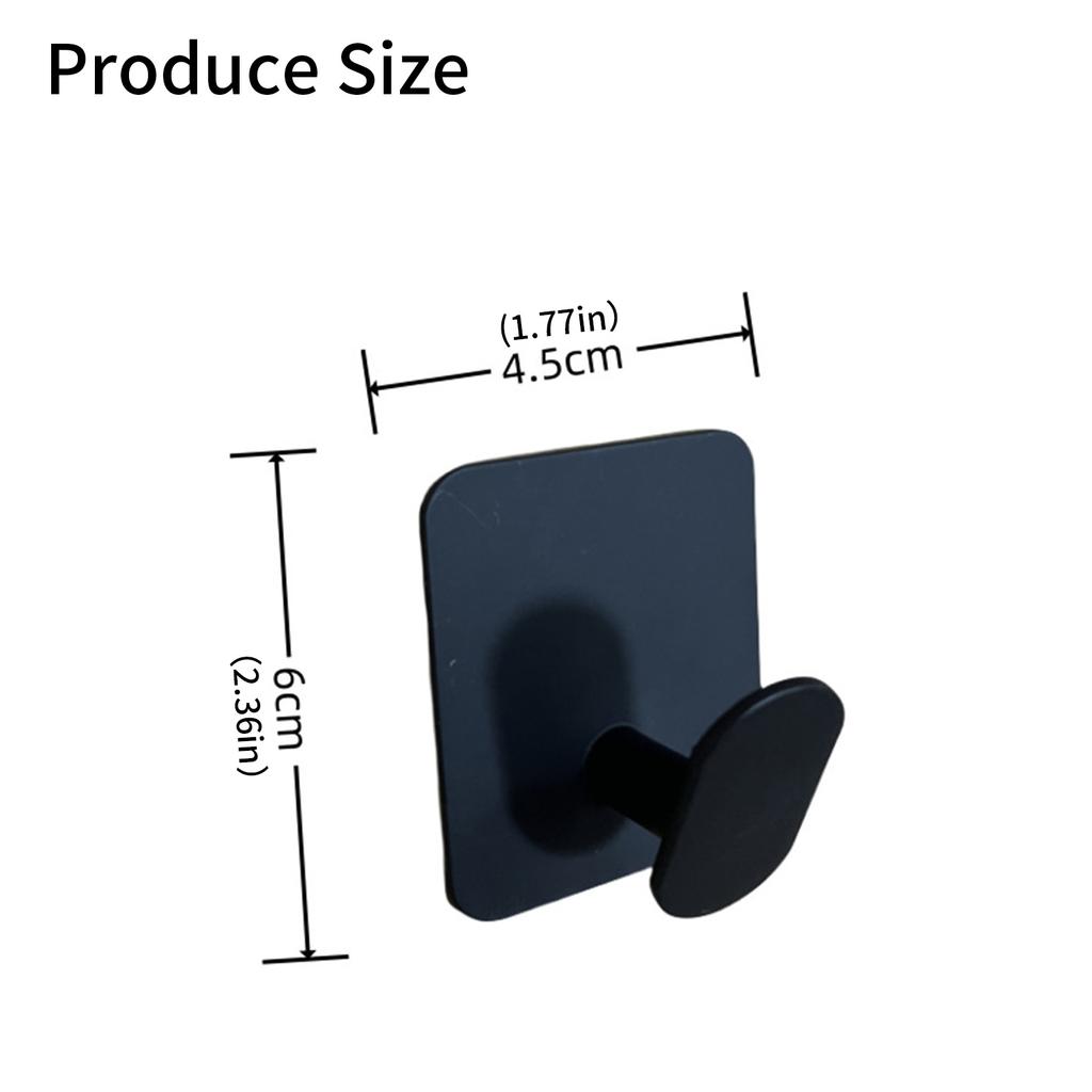 Multipurpose Sturdy Stainless Steel Adhesive Hook Without Drilling Installation Bathroom Kitchen Supplies Daily Use