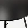 Modern Scandinavian Black Round Table For Living Room Dining Room Kitchen