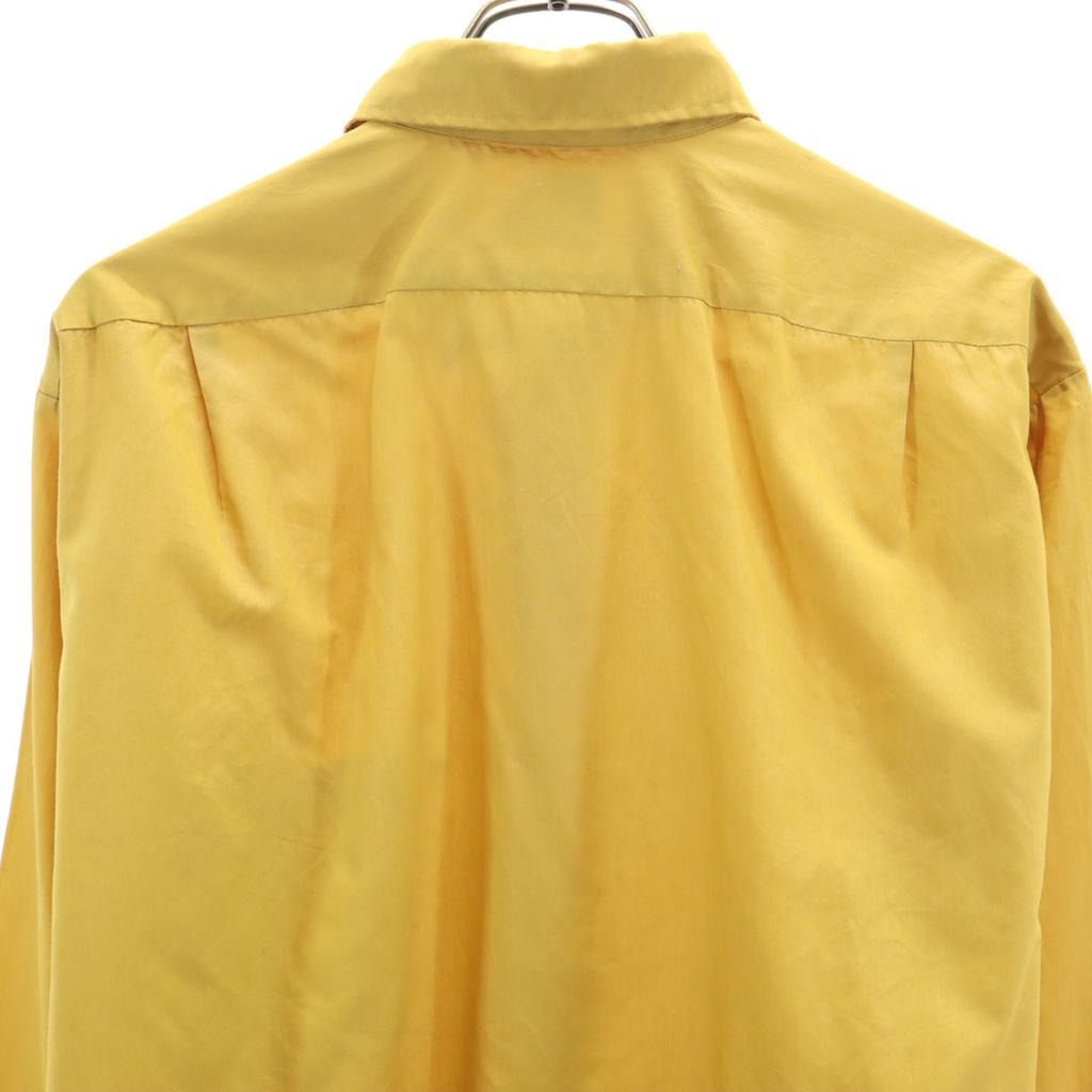 TOWNCRAFT 60s 70s Vintage PENN PREST Long Sleeve Shirt Yellow Penneys Men's Used