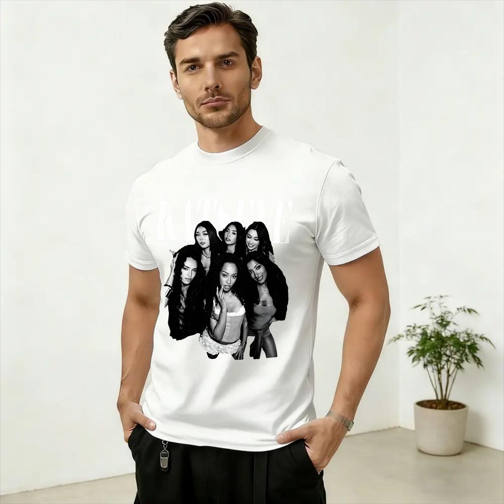 Kpop Katseyes T-Shirts for Unisex  Awesome Cotton Tee Shirt Crewneck Short Sleeve T Shirt Graphic Tops