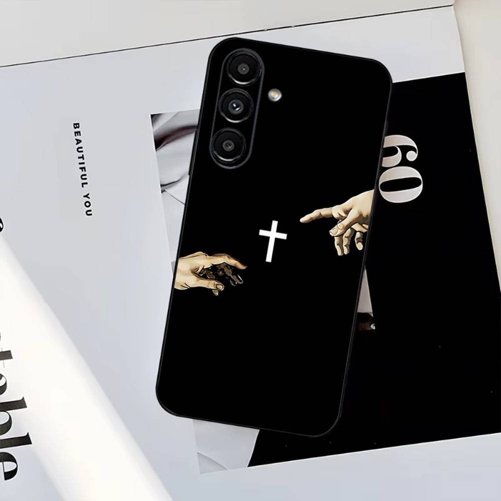 

Verse of The Christian Bible Jesus Phone Case For Samsung S25,S24,S23,S22,S21,S20,S10,Ultra,Plus,Lite,Soft Silicone Black Cover Samsung S21Ultra