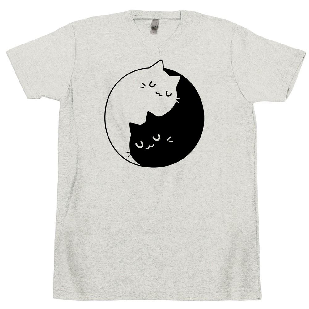 

Yin Yang Cat T Shirt Mother Of Cats Animal Lover Kitten Feline Purr Toy Meow Tee 4XL