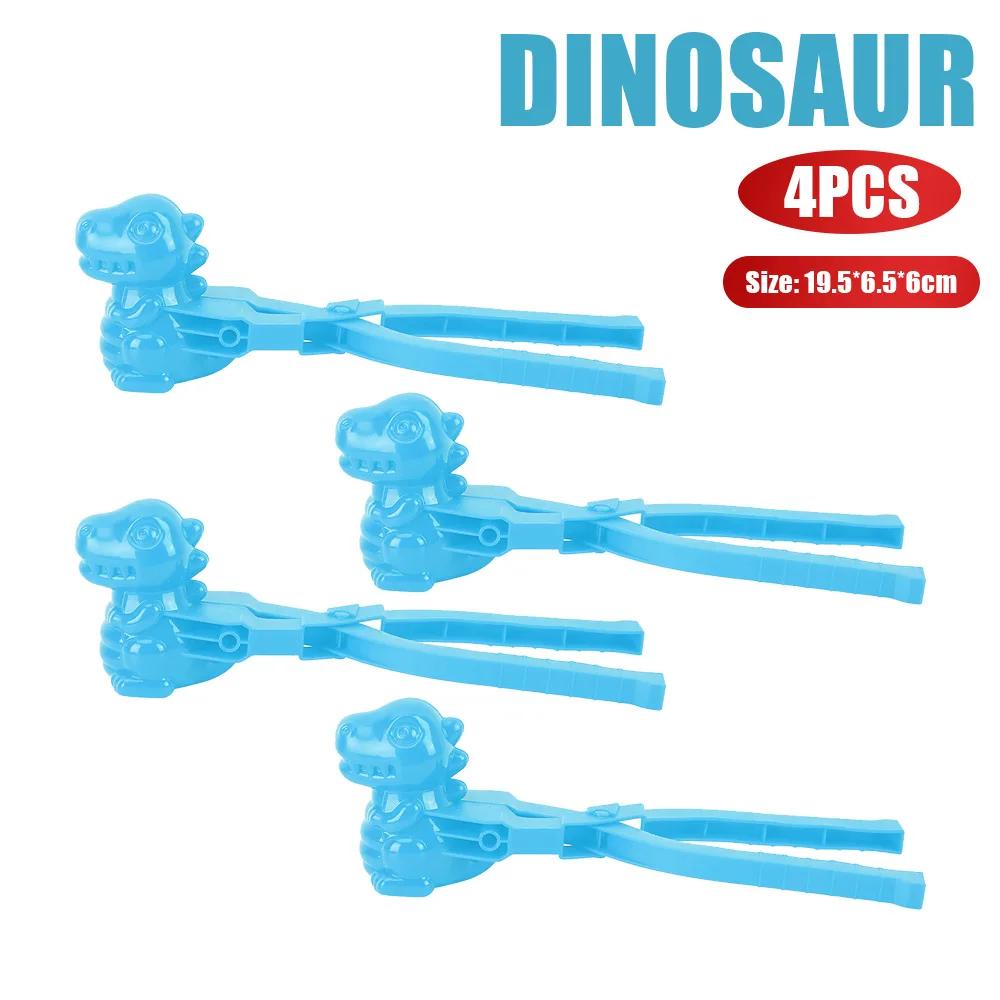 5Pcs Duck Shaped Snowball Maker Clip Children Outdoor Plastic Winter Snow Sand Making Mould Tool for Kids Fight Fun Sports Toys