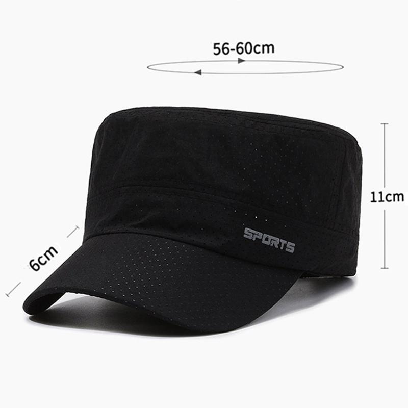 Letnie czapki przeciwsłoneczne z siateczki szybkoschnące czapki wojskowe dla mężczyzn oddychające czapki z daszkiem czapka przeciwsłoneczna na zewnątrz czapka przeciwsłoneczne czapka do ćwiczeń czapka z płaską górą czapka chroniąca przed słońcem
