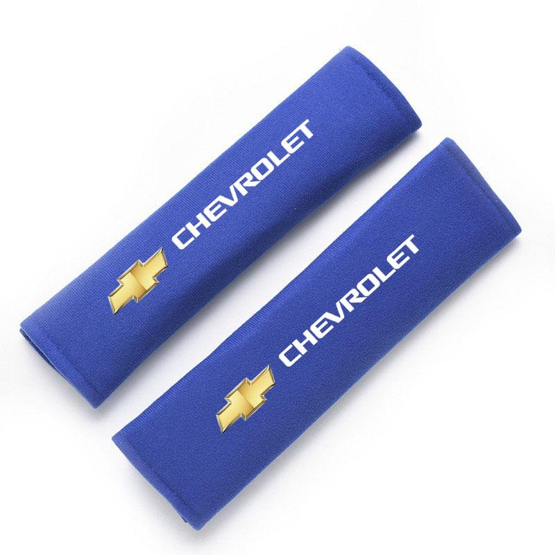 Kcwx2 Car Seat Belt Cover Adjustable Plush Safety Belt Cover Shoulder Pad Soft For Chevrolet Colorado Cruze Spark Captiva Malibu Trax