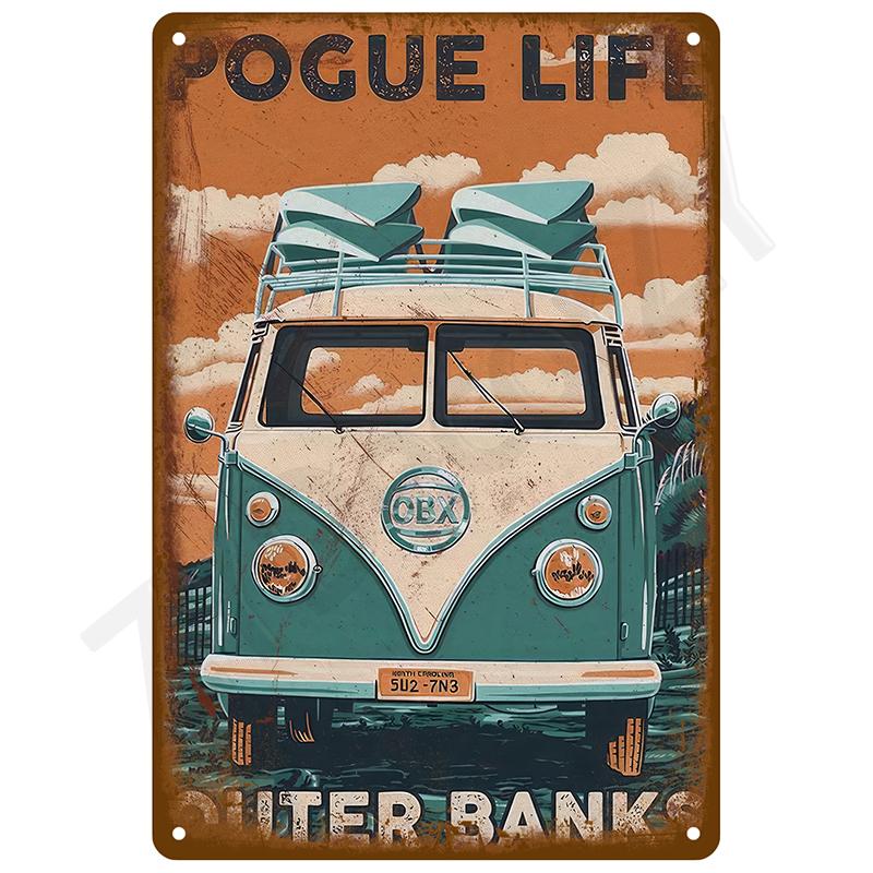 Retro Wall Art Bar Accessories Mancave Tin Sign Room Luxury Home Decor Item Decorations Metal Signs Vintage Metal Plates Posters