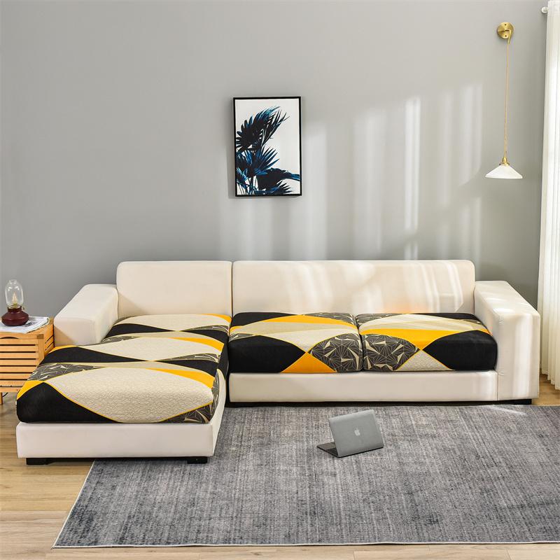 Stretch Floral Sofa Seat Cushion Cover Elastic Sofa Covers For Living Room Armchair Couch Cover L-Shape Sofa Cover Removable